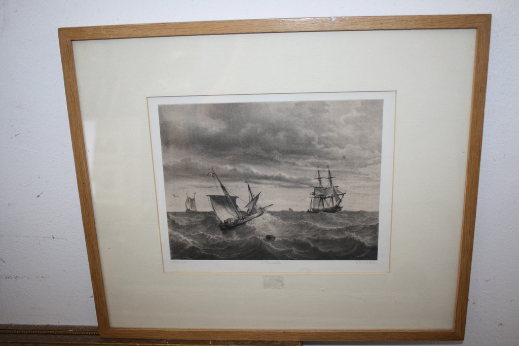 SCHEPEN OP WOESTE ZEE van LOUIS MEIJER staalgravure kopen? Bied vanaf 1!