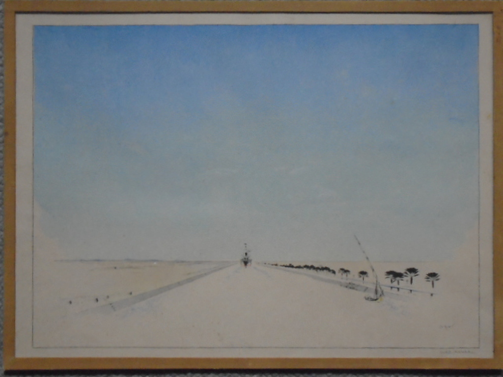 Jo Spier - tekening - Suez-Kanaal verkocht voor € 65!