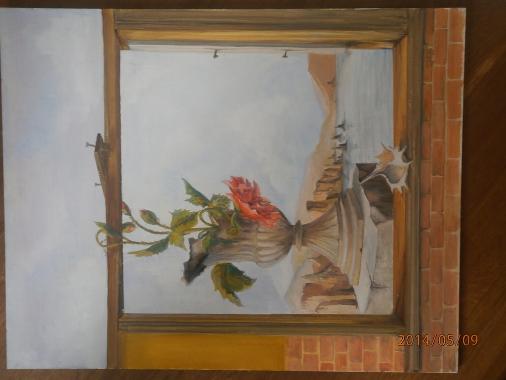 Onbekend, acryl op board - titel onbekend  kopen? Bied vanaf 1!