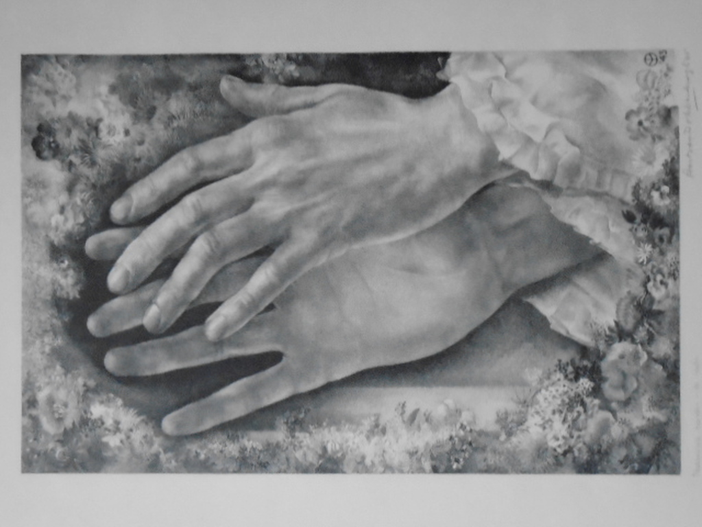 Aart van Dobbenburgh - litho - Nataschia's handen in de nacht verkocht voor € 40!