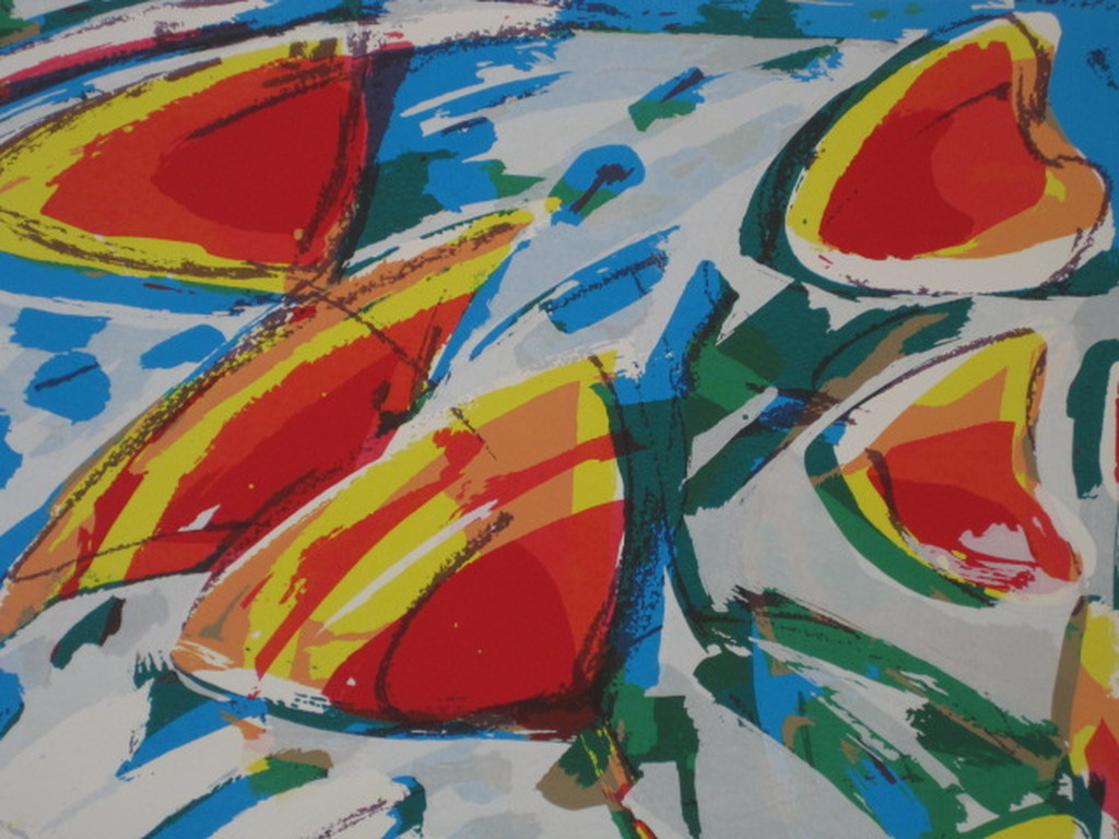 Expressionisme van Lukie de Bree (1953-) originele handgekleurde Ets gesigneerd kopen? Bied vanaf 1!