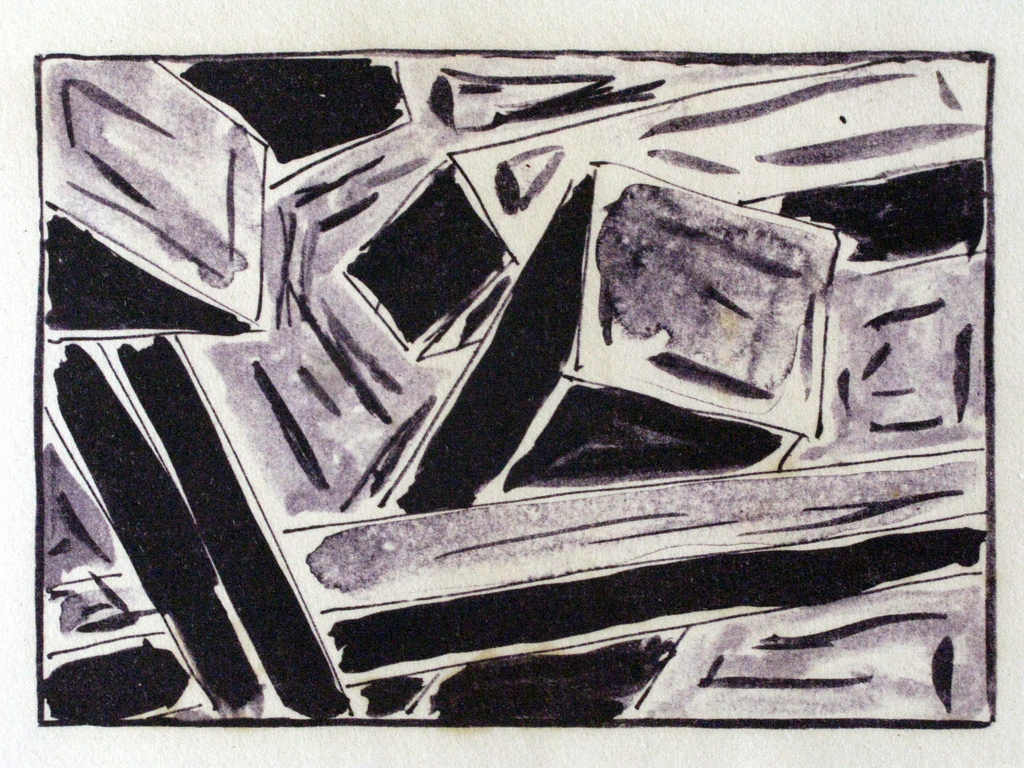 CHRIS DE BUEGER (1948)- abstract werk (1979) in kleine oplage, nr. 4 van 10 - incl  zuurvrij passepartout  kopen? Bied vanaf 35!