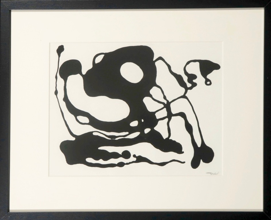 Henri Titselaar: Inkt op papier, Z.T. II - Ingelijst verkocht voor € 80!