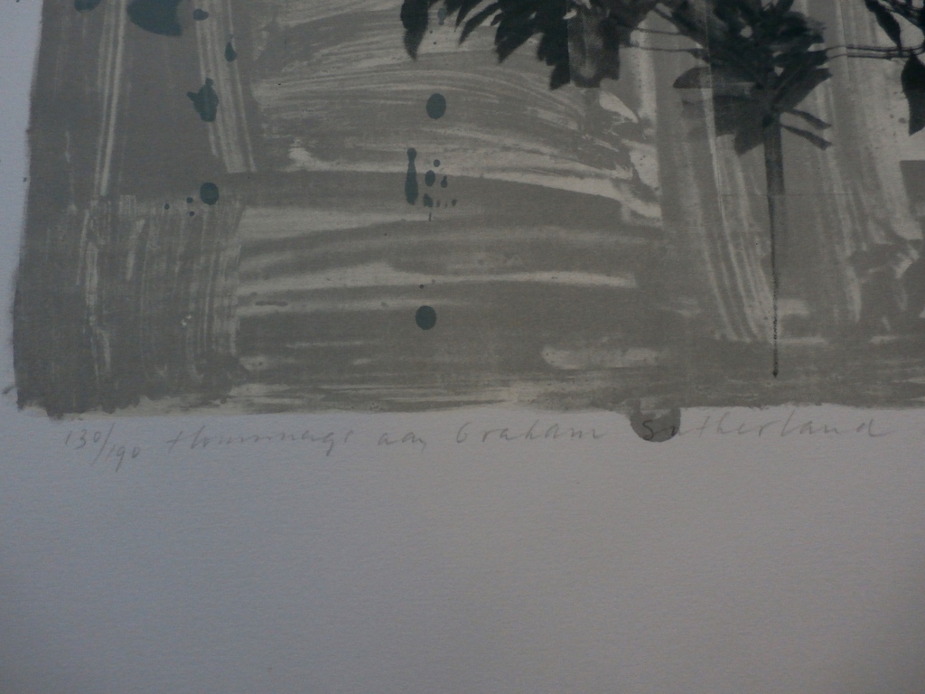 Joseph Cals - litho: Hommage aan Graham Sutherland - 1980 kopen? Bied vanaf 45!