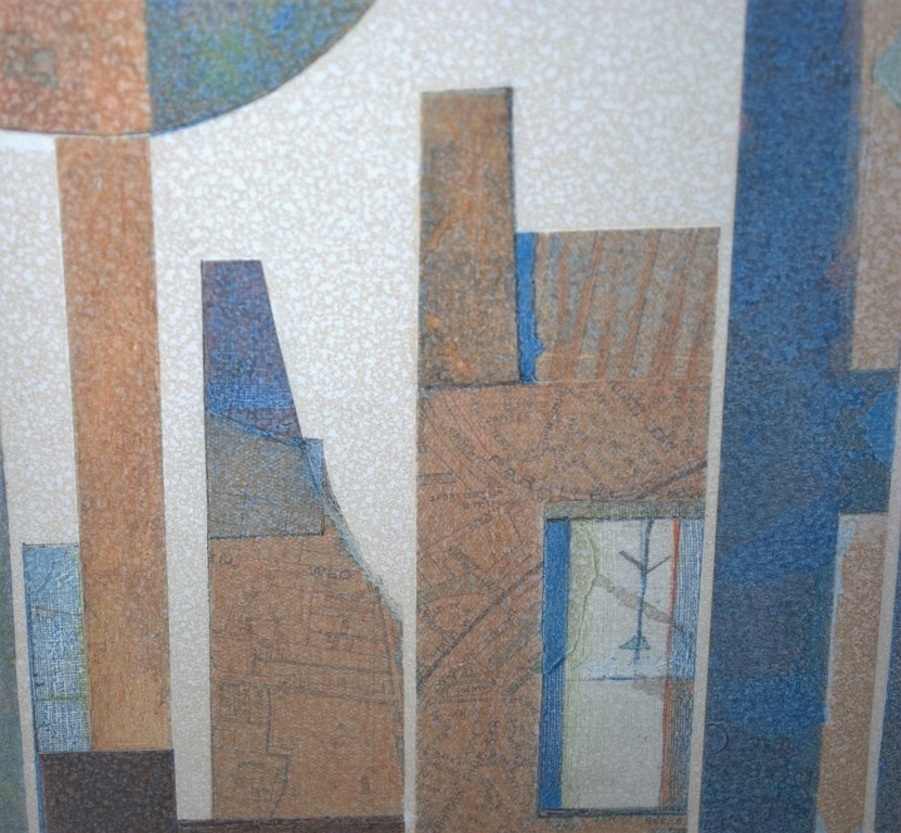 collage en potlood--Piet Franz, Nieuwe Haagse School kopen? Bied vanaf 150!