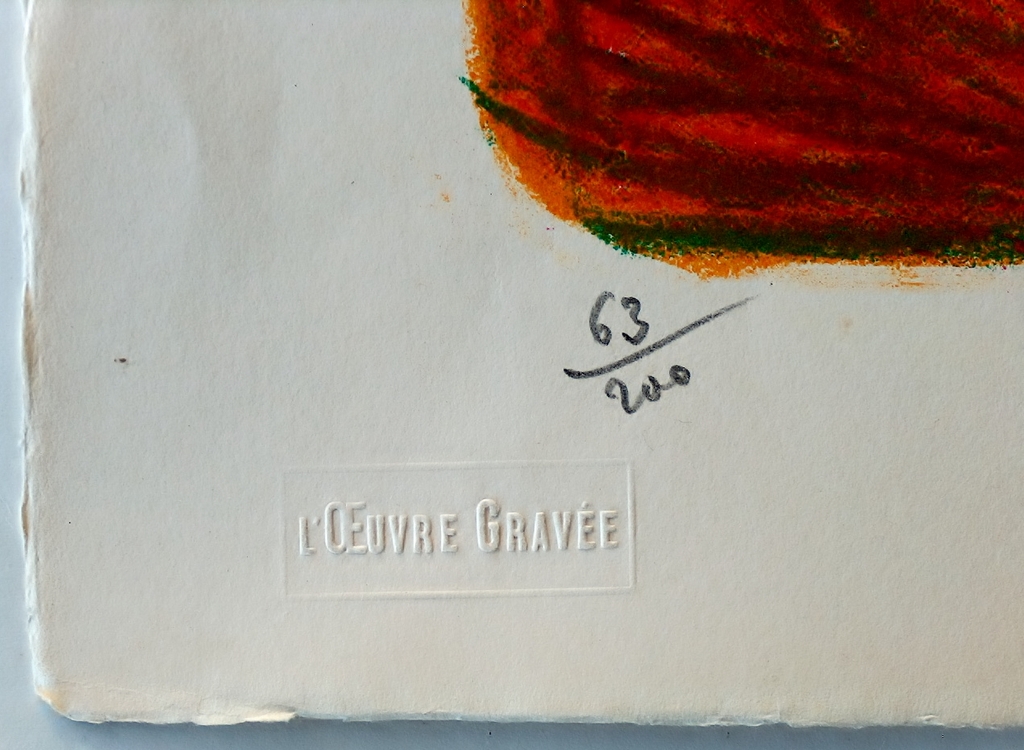 Alfred Manessier : kleurenlitho, - Automnal -, 1955 kopen? Bied vanaf 100!