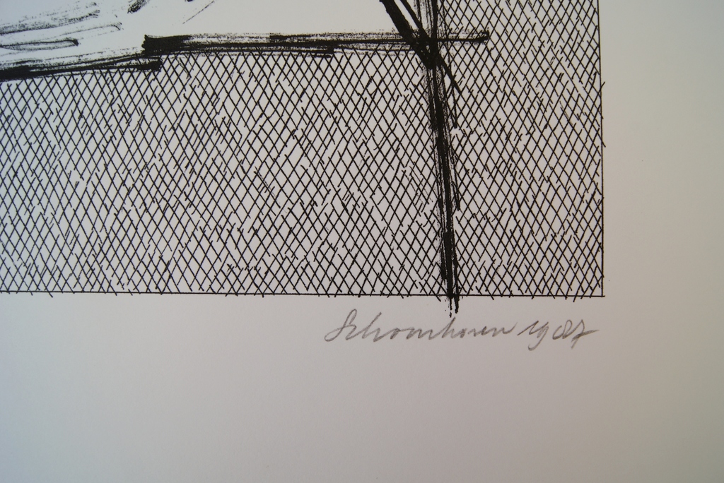 Jan Schoonhoven abstracte zeefdruk uit 1987 ZERO kopen? Bied vanaf 325!