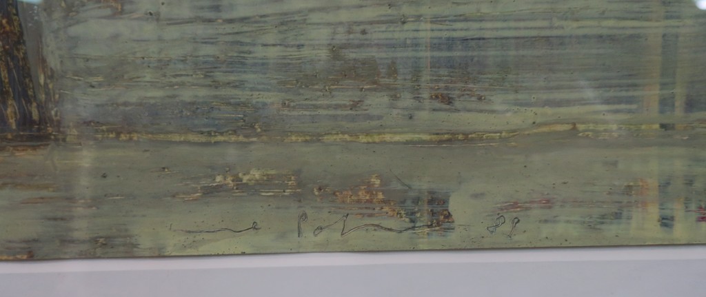 Uwe Poth: Olieverf op papier, Zonder titel - Ingelijst (groot) kopen? Bied vanaf 150!
