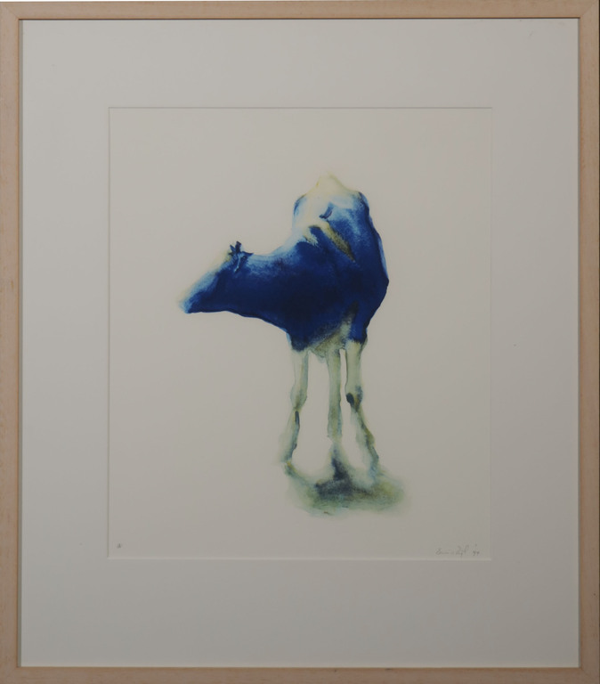 Erwin van Zijl: Zeefdruk, Koe - Ingelijst kopen? Bied vanaf 40!