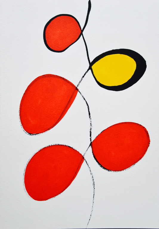 2x orig.litho Alexander Calder: 'Retrospektive' 1973 - Galerie Maeght, Zürich verkocht voor € 45!
