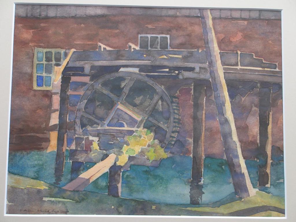 Carl C.van Niekerk, Kopermolen bij Epen, Aquarel 1926 kopen? Bied vanaf 25!