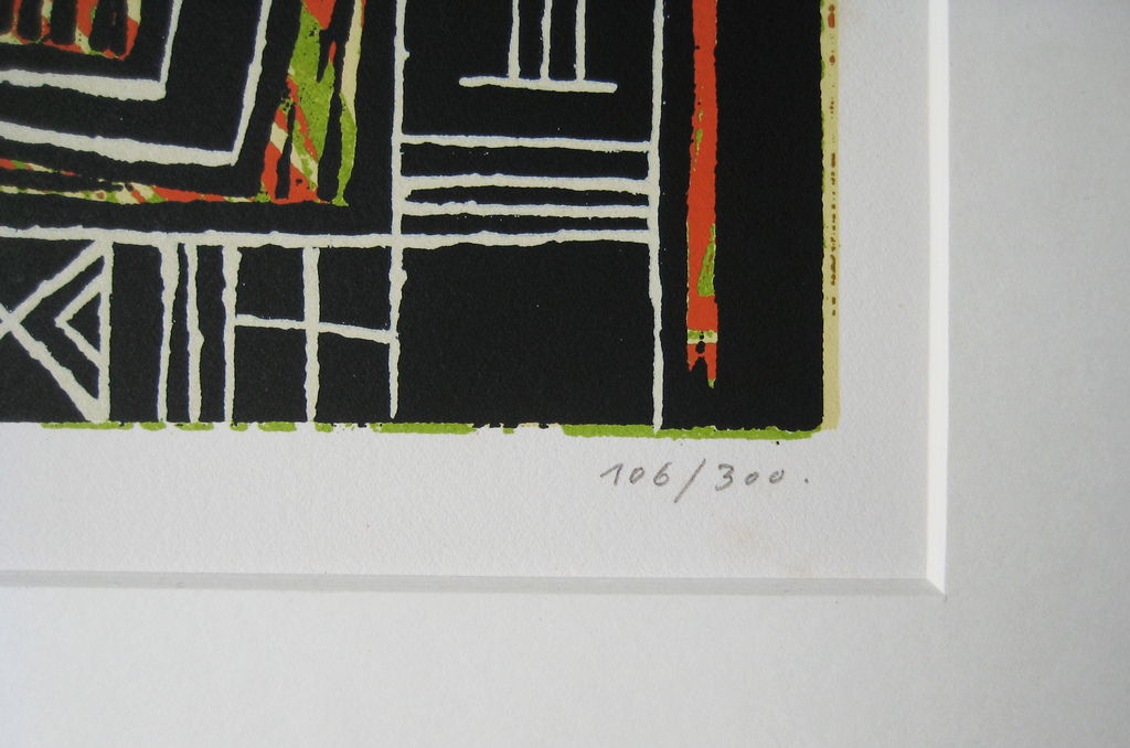 Ferenc Gögös, zeefdruk, z.t., 1993, in passpartout kopen? Bied vanaf 30!