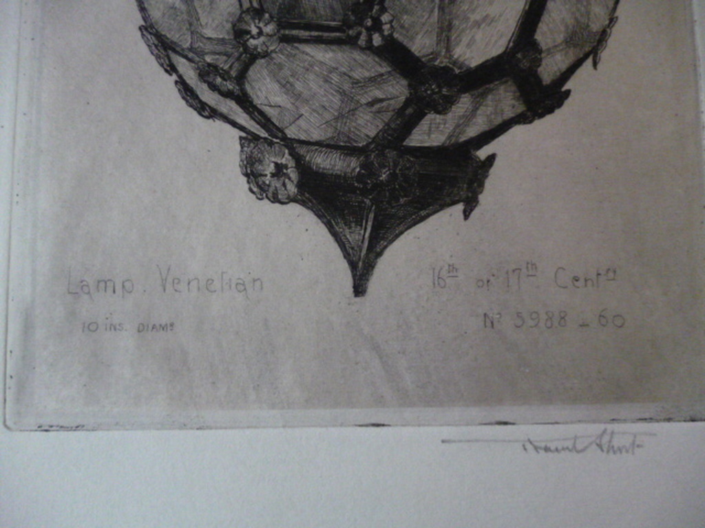 Sir Frank Short-Ets-Venetian Lamp kopen? Bied vanaf 30!