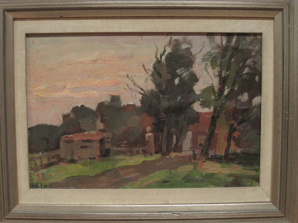 H.v Leeuwen 1890-1972 impression. olieverf "namiddag te Broeksloot"  kopen? Bied vanaf 1!