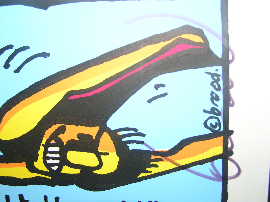 HERMAN BROOD, gelimiteerde en handgesigneerde zeefdruk 'Spoelt u maar'  kopen? Bied vanaf 80!