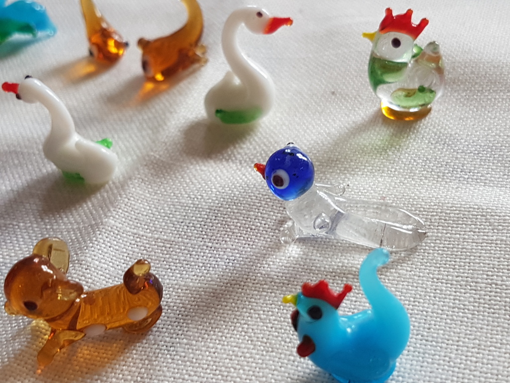 Murano glas(calcedonio)miniature vintage anni 70-18 pz kopen? Bied vanaf 1!