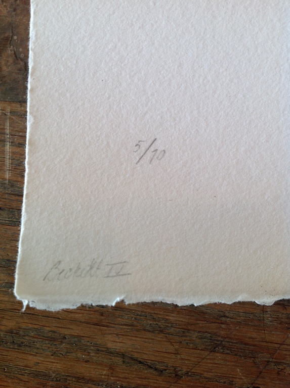 Nicole Montagne - grafiek - hand gesigneerd - 5/10 kopen? Bied vanaf 150!