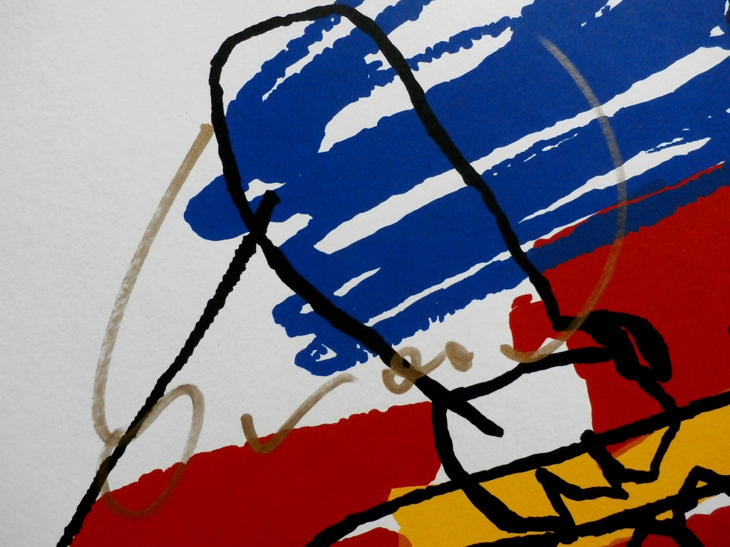 Herman Brood - zeefdruk:  The beat goes on  kopen? Bied vanaf 225!