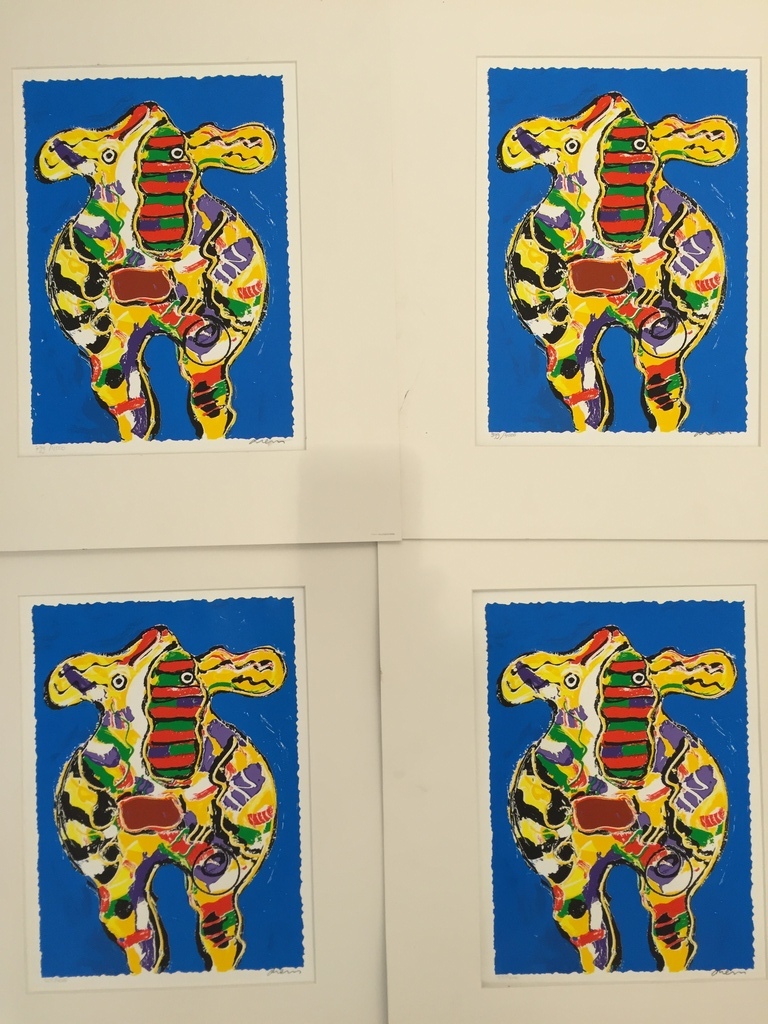 4 Zeefdrukken van PETER DIEM kopen? Bied vanaf 1!