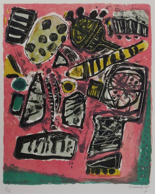 Corneille, Kleurenlithografie, Titel: Ete incendiaire verkocht voor € 395!