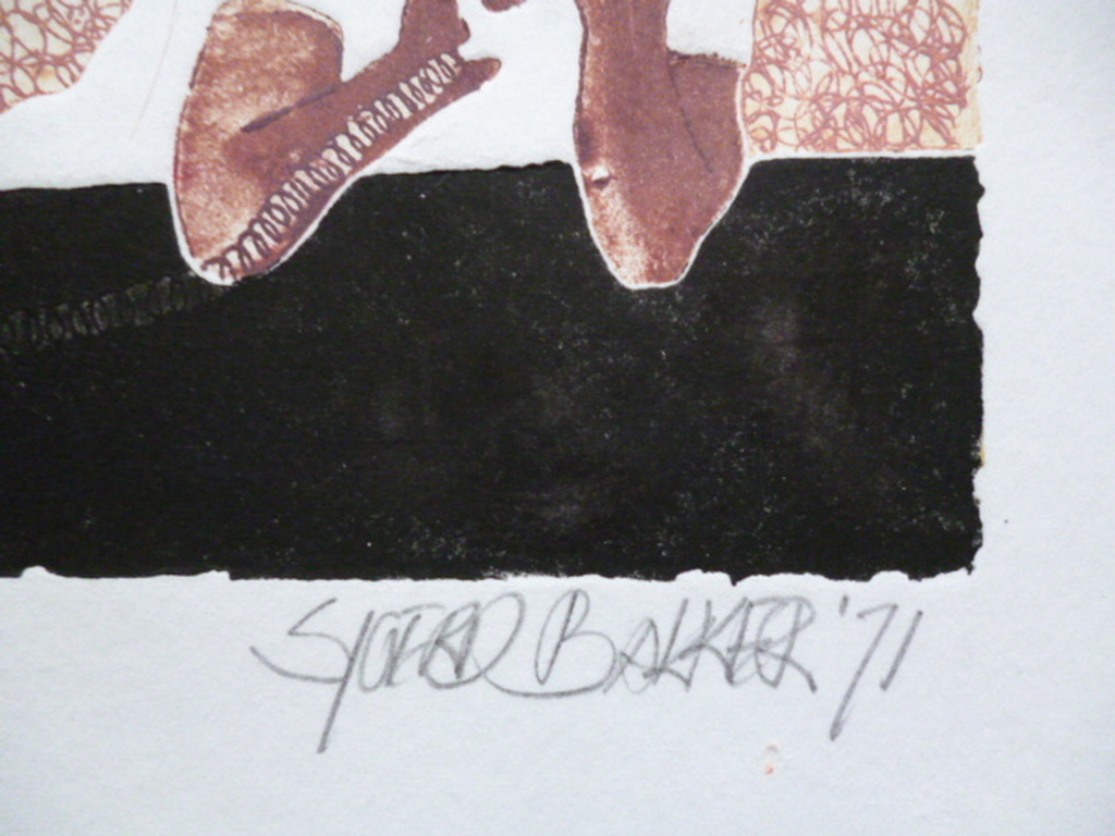 Sjoerd Bakker - kleurenets - Drie personen bij vrouw met telefoonhoorn kopen? Bied vanaf 35!