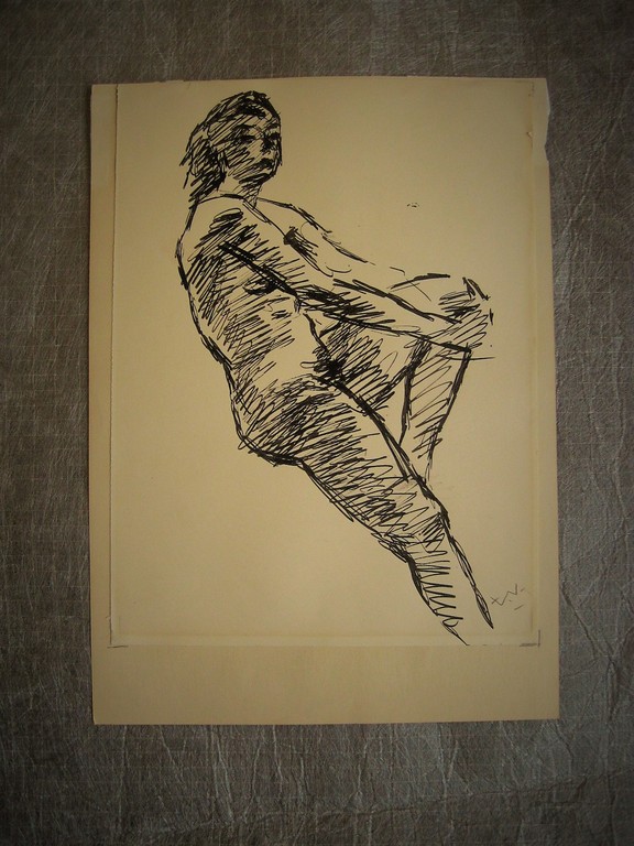 Fraaie Oostind. inkt tekening "vrouwelijk naakt" door Jan ter Veer (1895-1970) kopen? Bied vanaf 1!