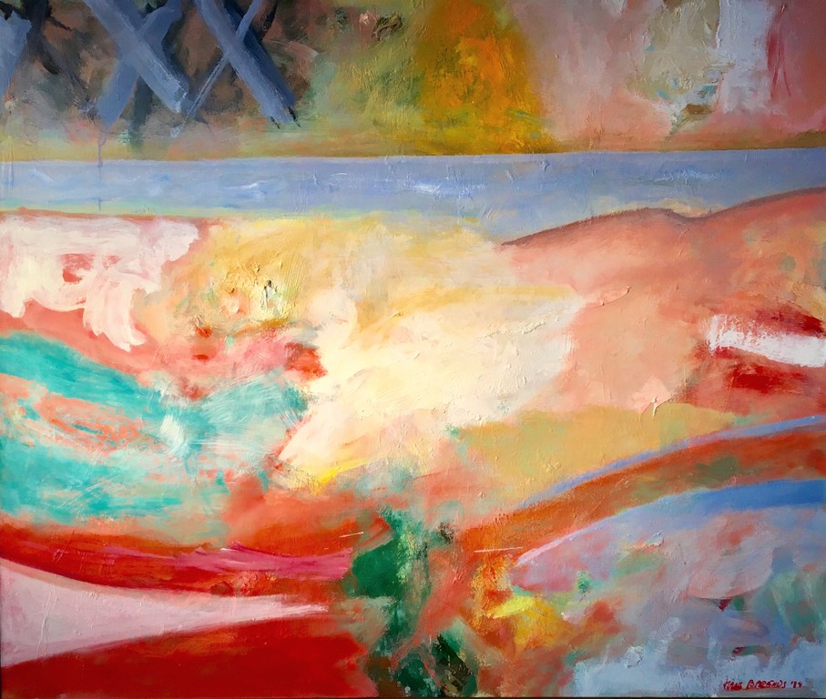 Hans Barends, Olieverfschilderij, Fleshcolered dunes kopen? Bied vanaf 3500!