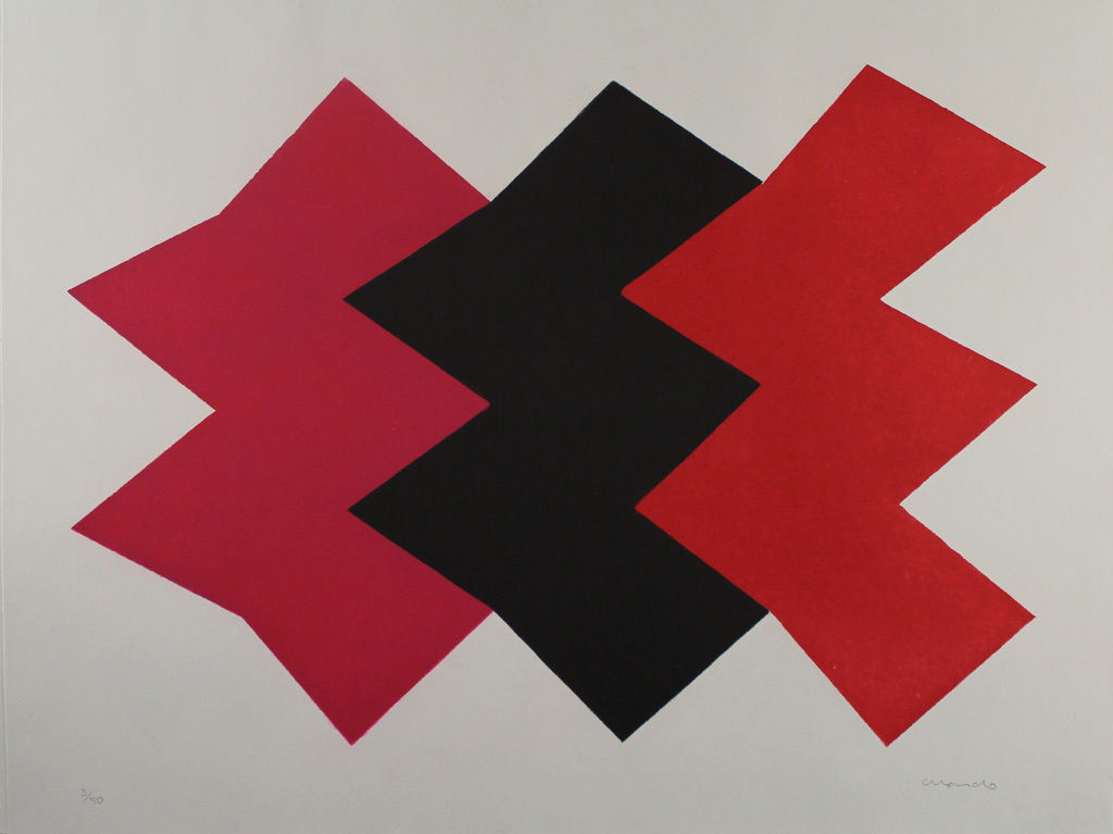 JOAQUIM CHANCHO   Kleurenlitho  MONSERRAT I   Handgesigneerd verkocht voor € 85!