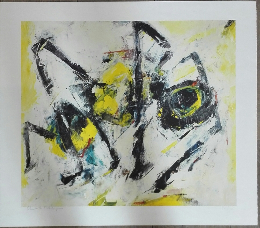 Charlotte Molenkamp, zeefdruk op papier verkocht voor € 75!