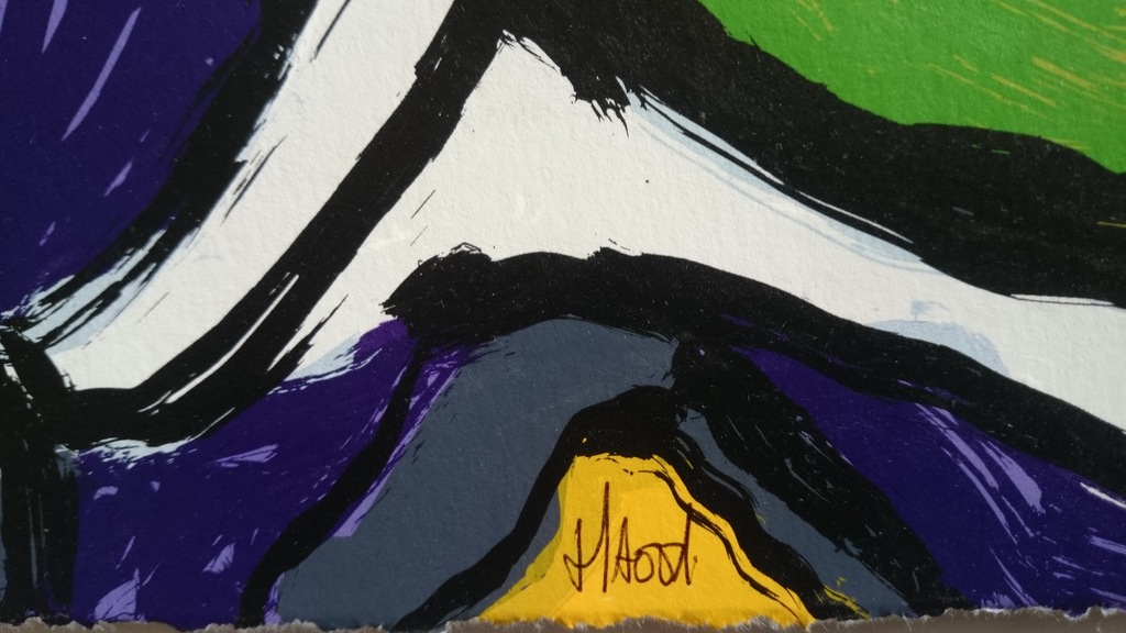 Ad van Hassel - zeefdruk op papier - gesigneerd - oplage Ea.   kopen? Bied vanaf 1!