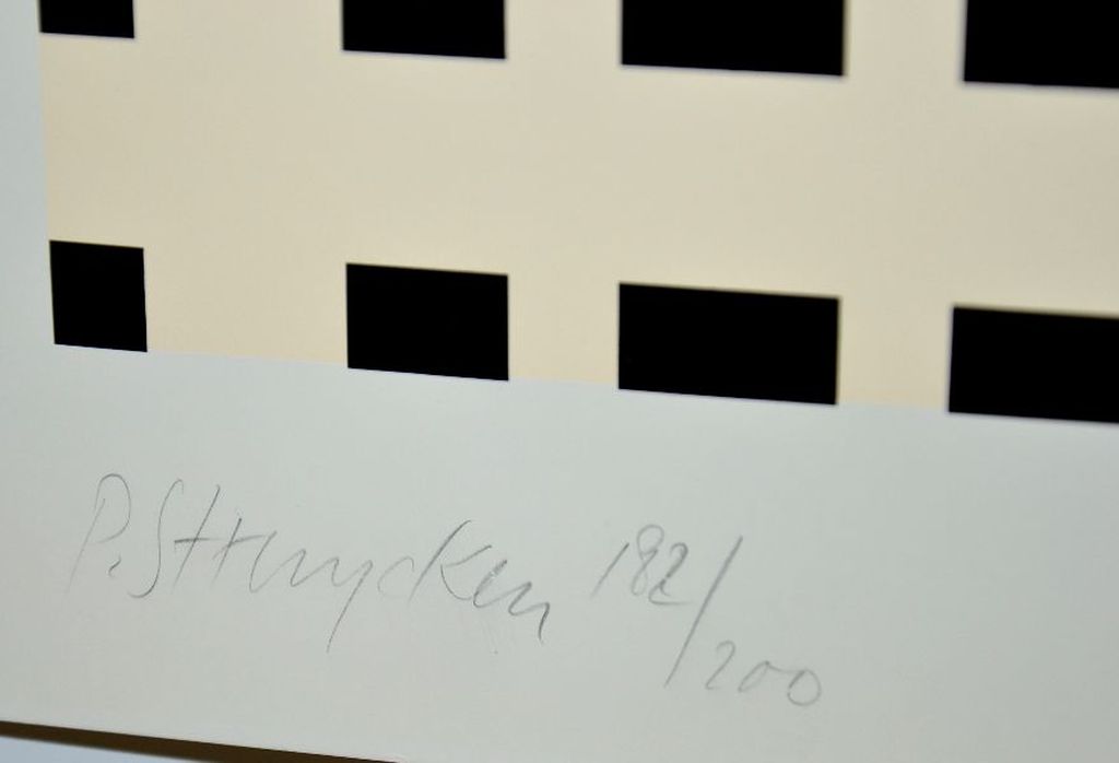 Peter Struycken: Zeefdruk, Abstracte Compositie kopen? Bied vanaf 150!