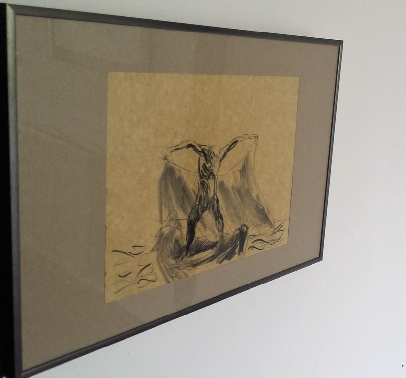 Luis Filcer - tekening - Fisermen  kopen? Bied vanaf 1!