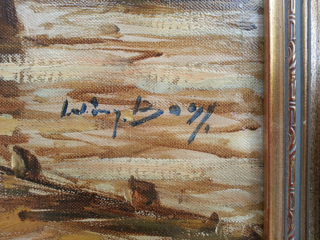 Wim Bos - olie op doek, gesigneerd r.o. kopen? Bied vanaf 275!