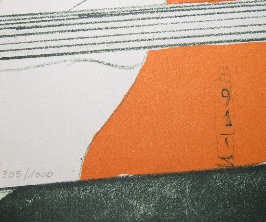 Bruno Bruni, kleuren litho # IL LETTO RIGATO # 1991, Mint- kopen? Bied vanaf 100!