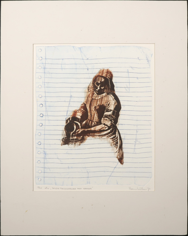 Hans Luiken: Ets, Studie toegeschreven aan Vermeer kopen? Bied vanaf 1!