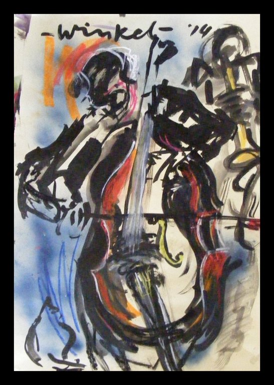 Ariën Winkel, gemengde techniek op papier kopen? Bied vanaf 50!