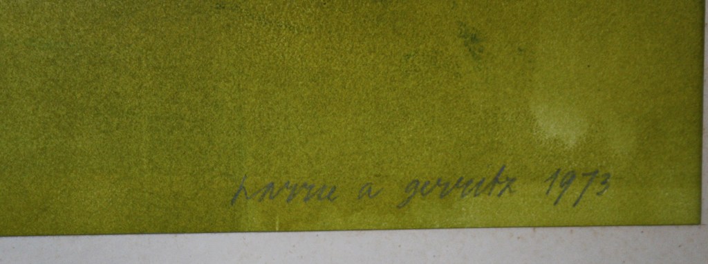 Harrie Gerritz, monotype -rood kerkje- kopen? Bied vanaf 250!