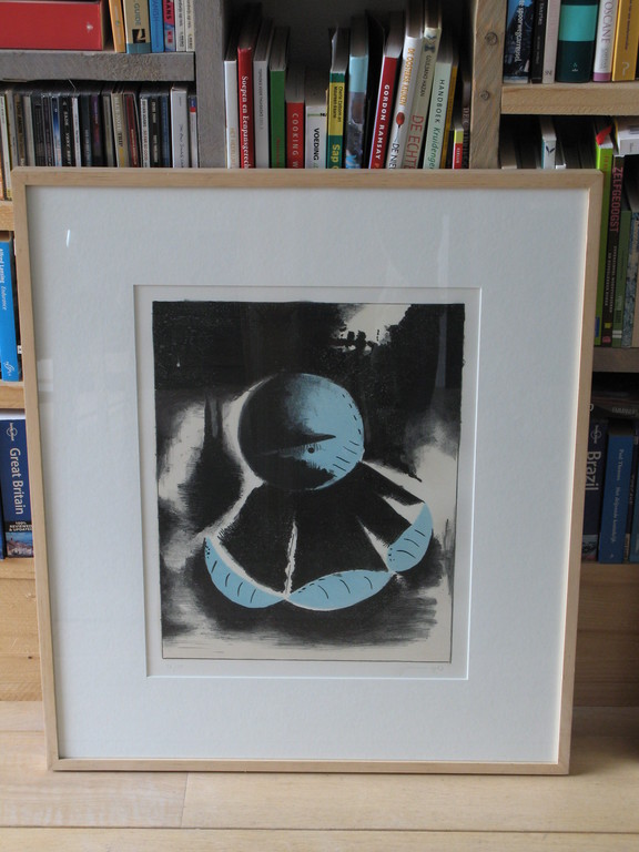 NOUR EDINNE JARRAM | litho uit oplage van 30 (mooi INGELIJST en GESIGNEERD)  kopen? Bied vanaf 50!