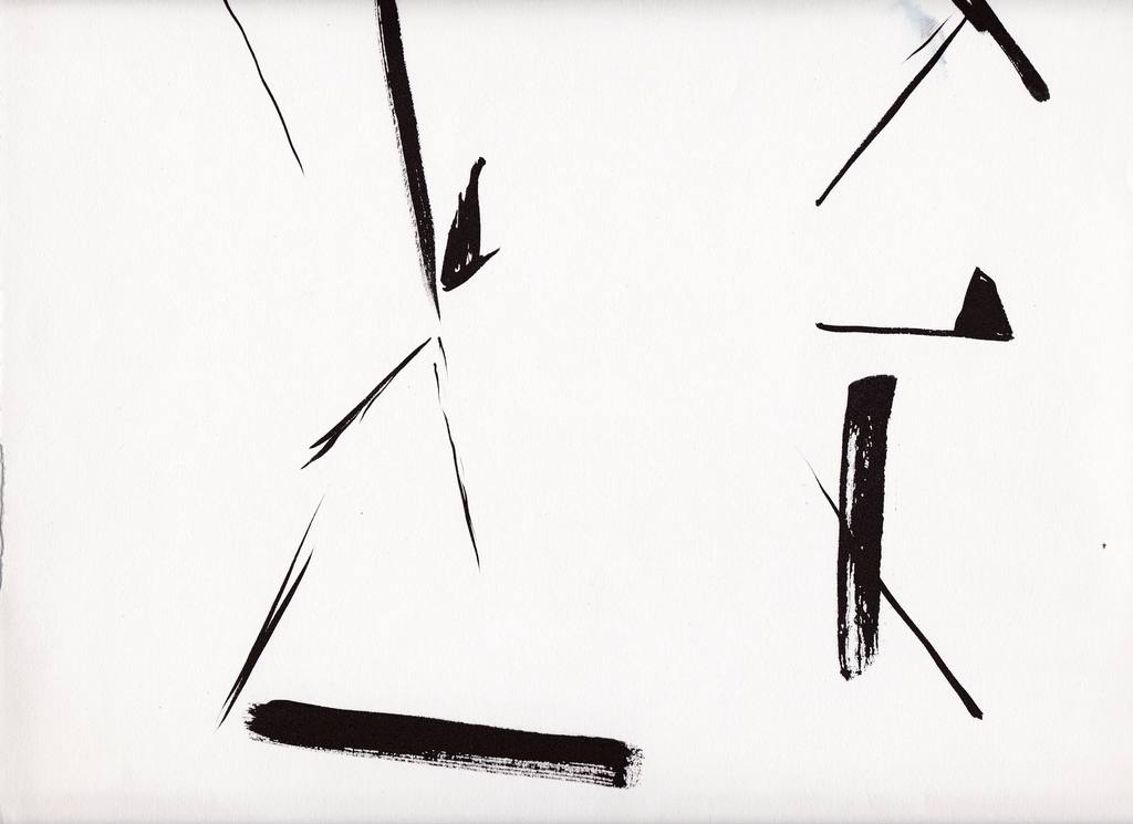 Eric de Nie, 3 pentekeningen, abstracte voorstelling, 1987-89 kopen? Bied vanaf 1!