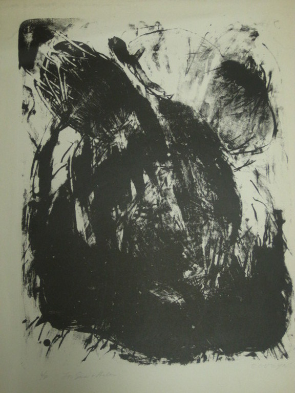 Wessel Couzijn 1912-1984 - grote Litho 6 van 90 - potloodgesigneerd ca. 1950 verkocht voor € 73!