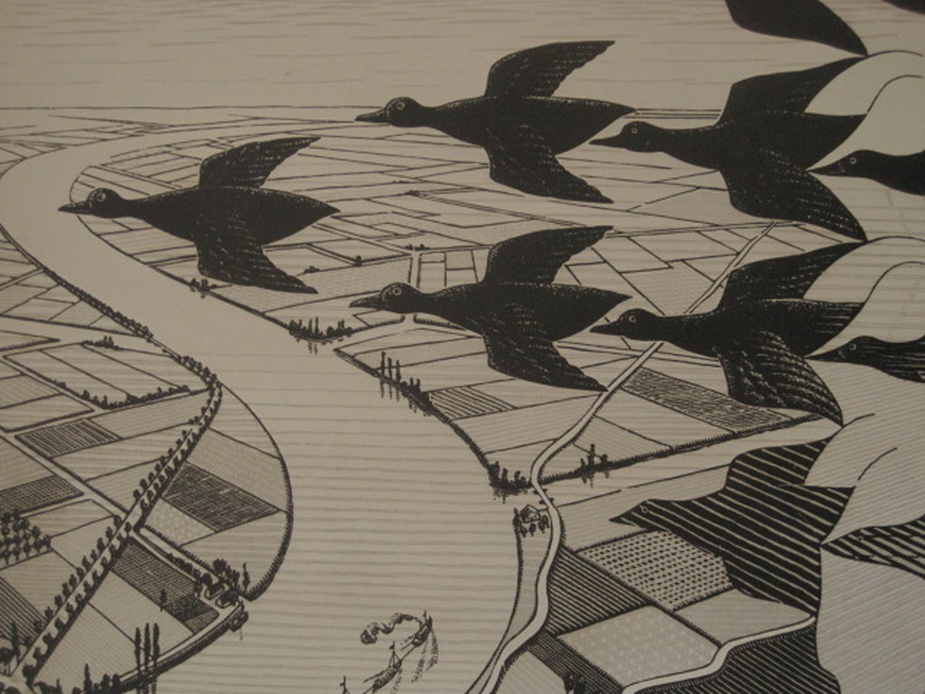 M.C.Escher1898-1972 oude lithografie  kopen? Bied vanaf 1!