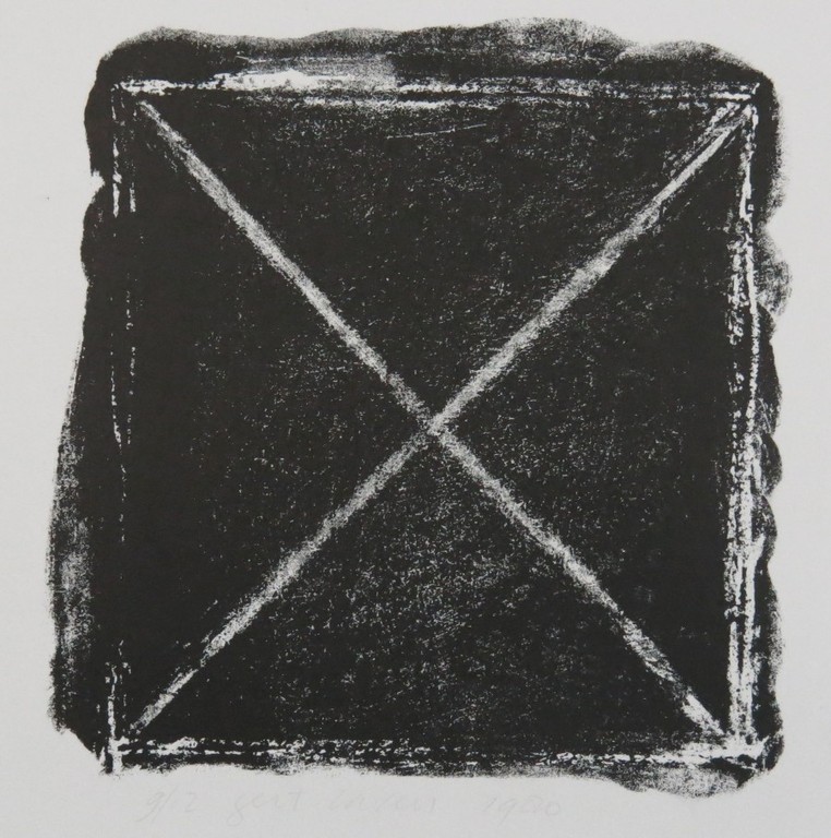 Gert Taken: Litho, Compositie met kruis kopen? Bied vanaf 20!