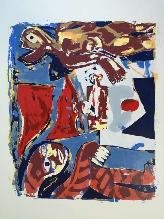 John Lie A Fo   1 originele zeefdruk / Litho gesigneerd 1988 kopen? Bied vanaf 1!