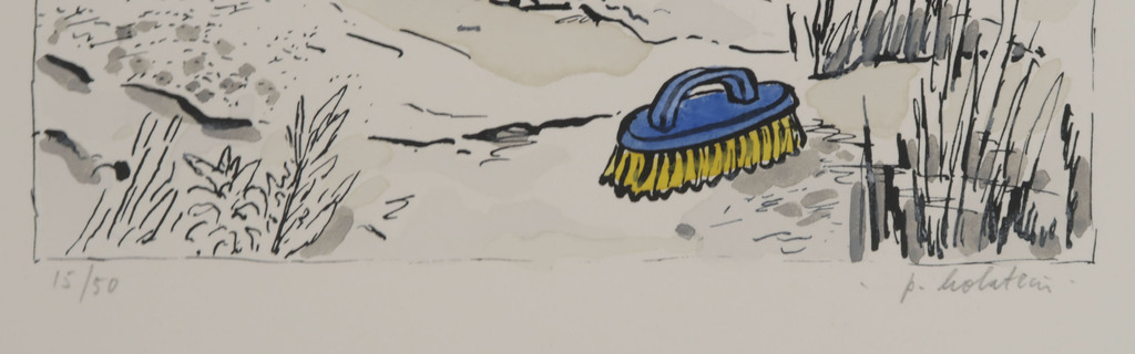 Pieter Holstein: Handgekleurde Litho, Z.T. landschap kopen? Bied vanaf 1!