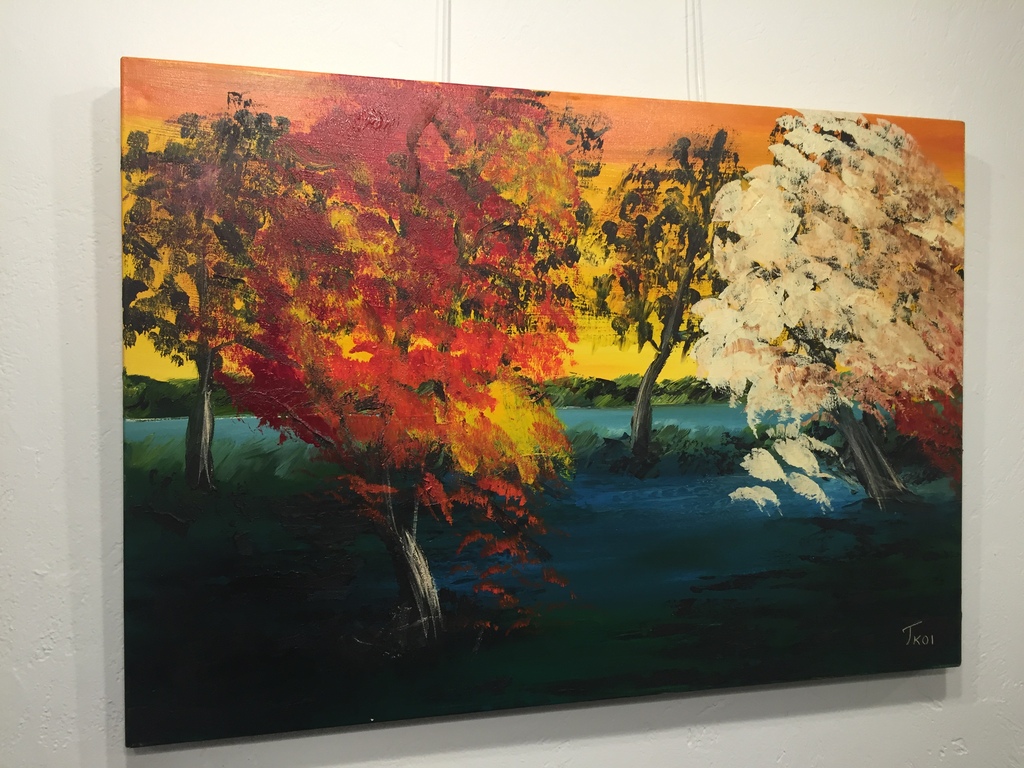 Gena Genadyj gemengde technieken op 3 D doek kopen? Bied vanaf 1!