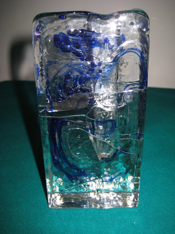 Marsberger Glaswerke Ritzenhoff - Glazen Solifleur met blauw kopen? Bied vanaf 1!