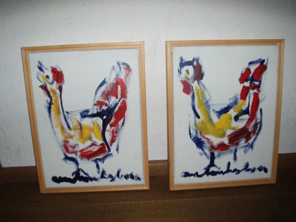 Aangeboden Mooi Lot : Origineel Twee-Luik Anton Heyboer Ingelijst !!!  kopen? Bied vanaf 600!