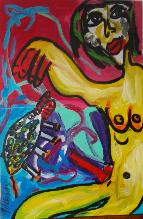 Peter Robert Keil,olieverf op doek.XXXX large 1.00 x 1.50 m.Gesigneerd en '84 verkocht voor € 280!