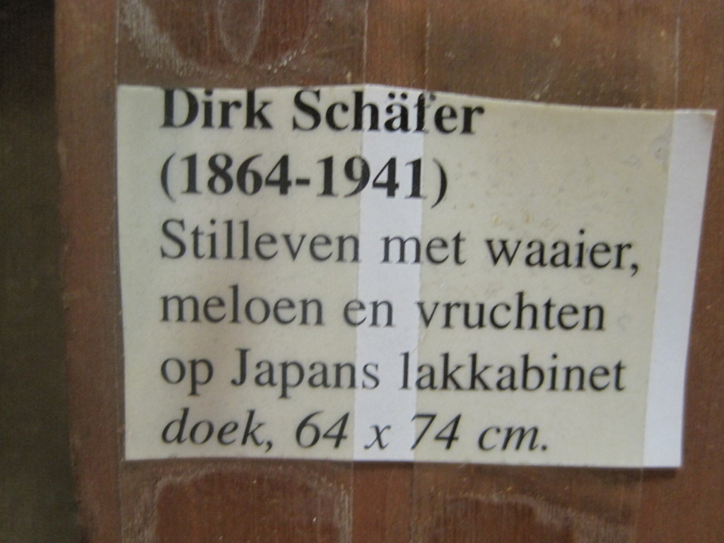 Dirk Schaefer 1864-1931 "Vruchten op Japans lakkabinet" gesigneerd  kopen? Bied vanaf 1!