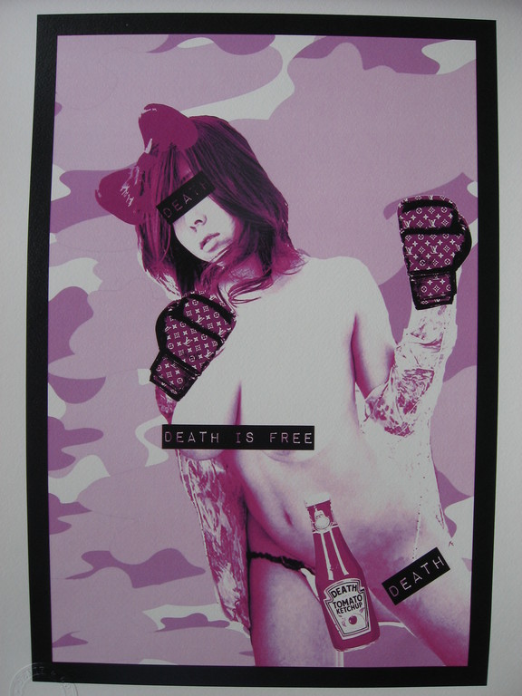 DEATH NYC: 'Boxing Pink' - opl. 100 ex. - met COA kopen? Bied vanaf 49!